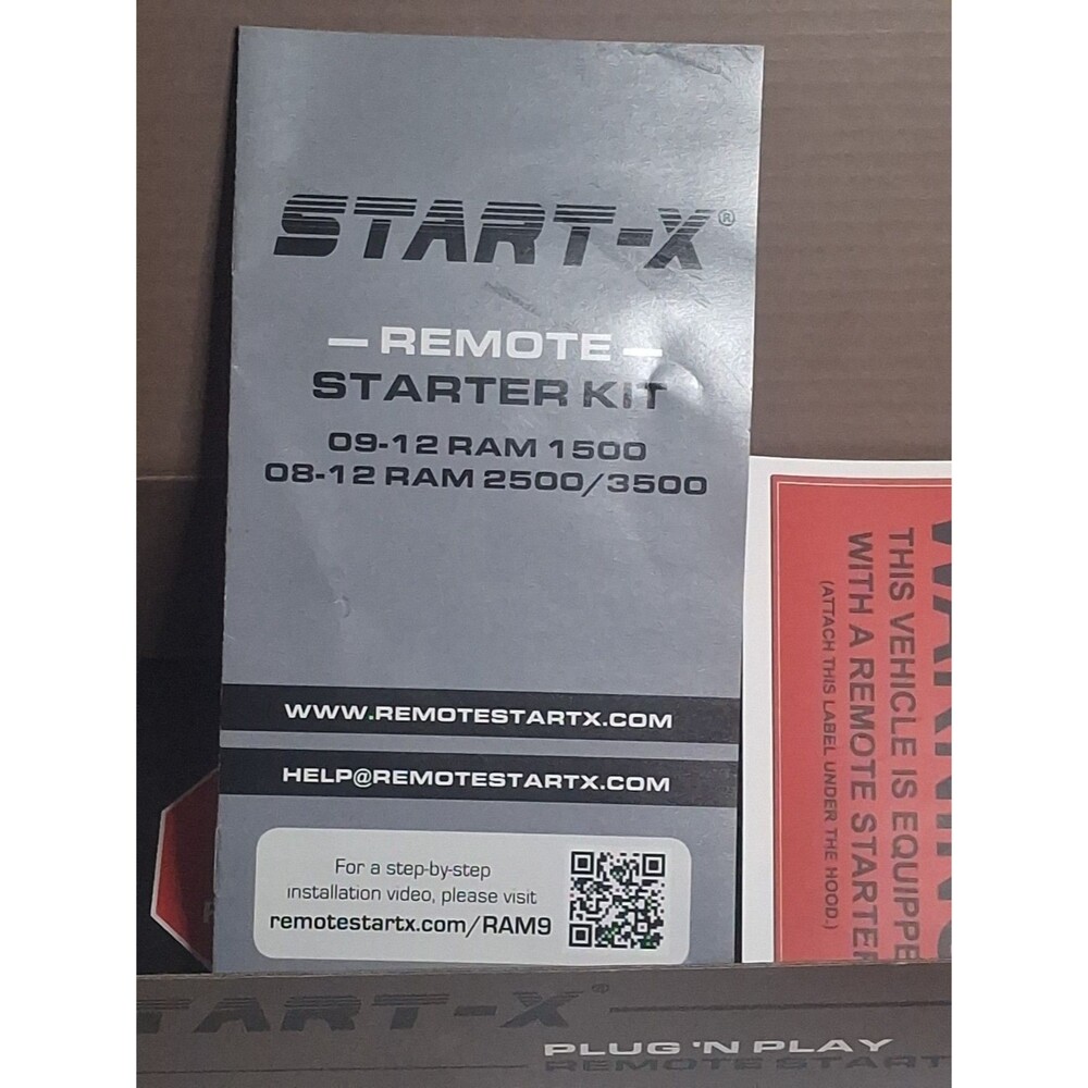 Start-X Remote Starter Kit for Dodge RAM Diesel (2009, 2010, 2011, 2012)